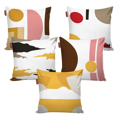 Set of 5 Designer Decorative Throw Pillow/Cushion Covers