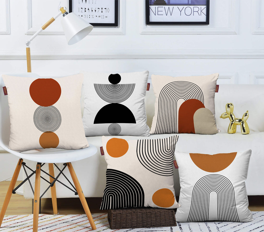 Set of 5 Designer Decorative Throw Pillow/Cushion Covers