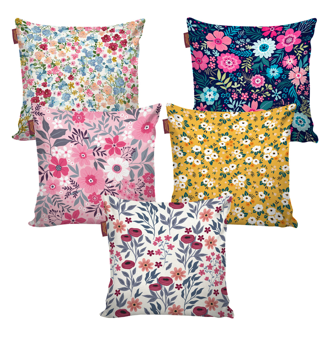 Set of 5 Designer Decorative Throw Pillow/Cushion Covers