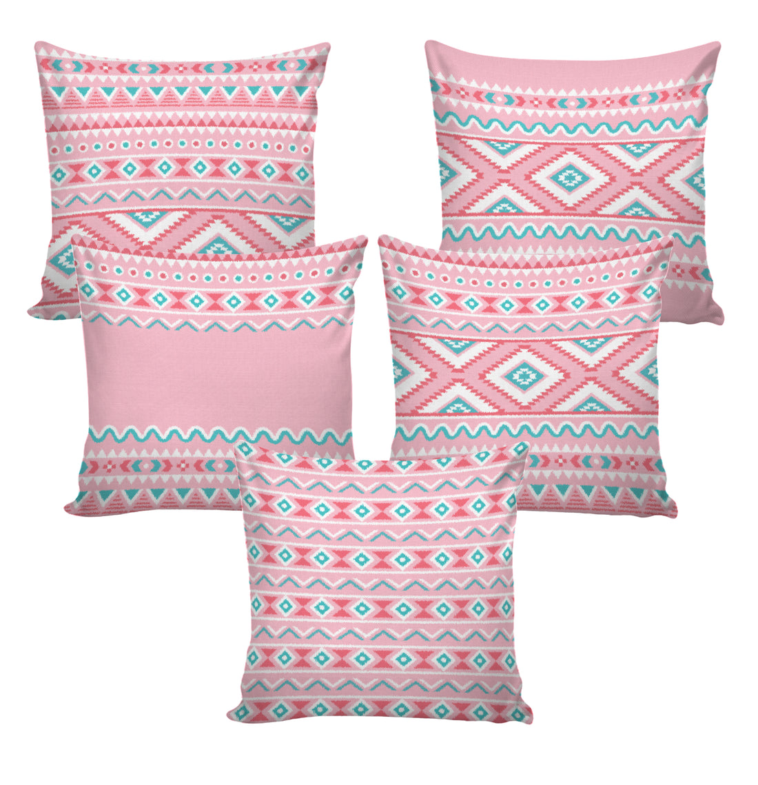 Set of 5 Designer Decorative Throw Pillow/Cushion Covers