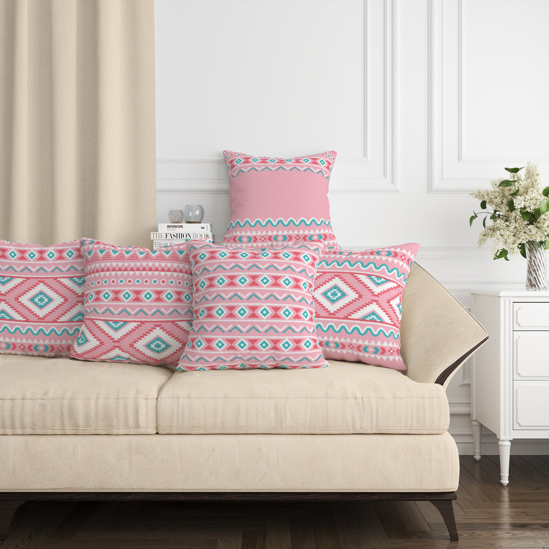 Set of 5 Designer Decorative Throw Pillow/Cushion Covers