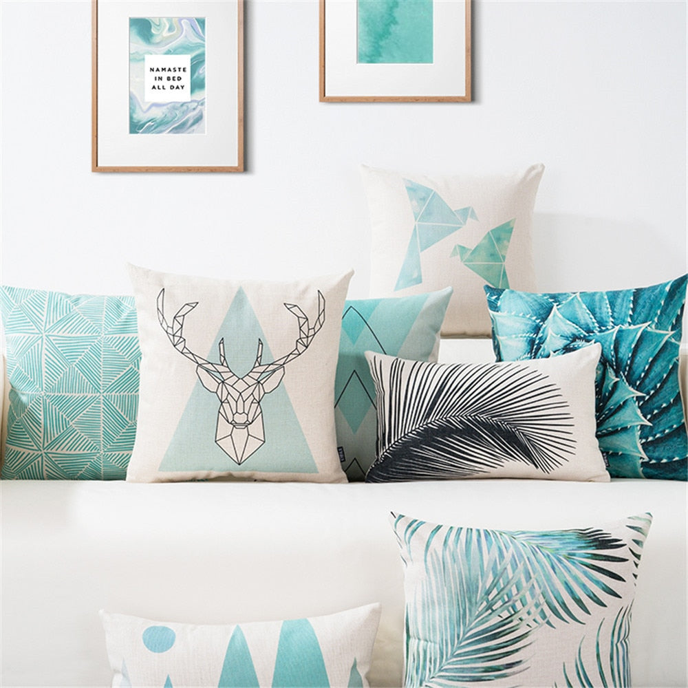 Set of 5 Nature Digital Printed Throw Pillow/Cushion Covers