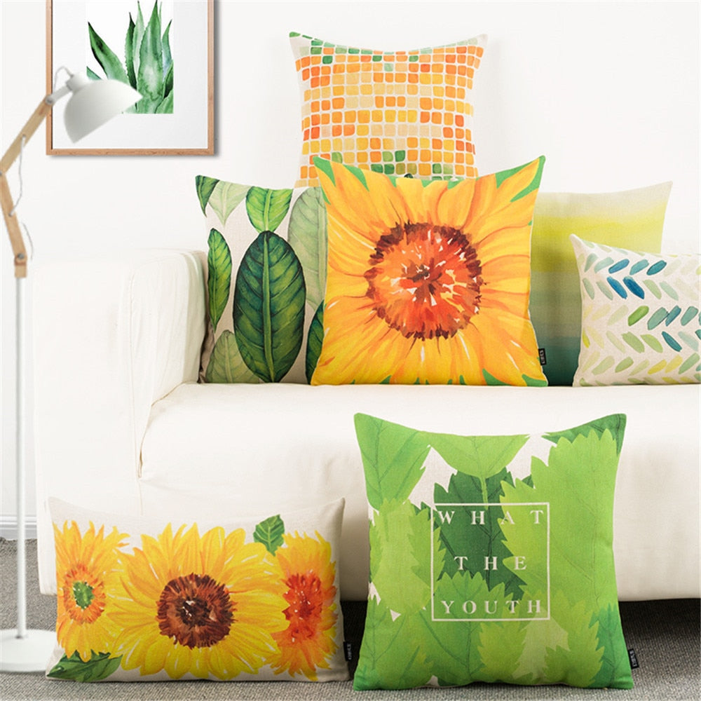 Set of 5 Nature Digital Printed Throw Pillow/Cushion Covers