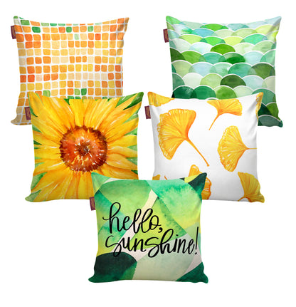 Set of 5 Nature Digital Printed Throw Pillow/Cushion Covers