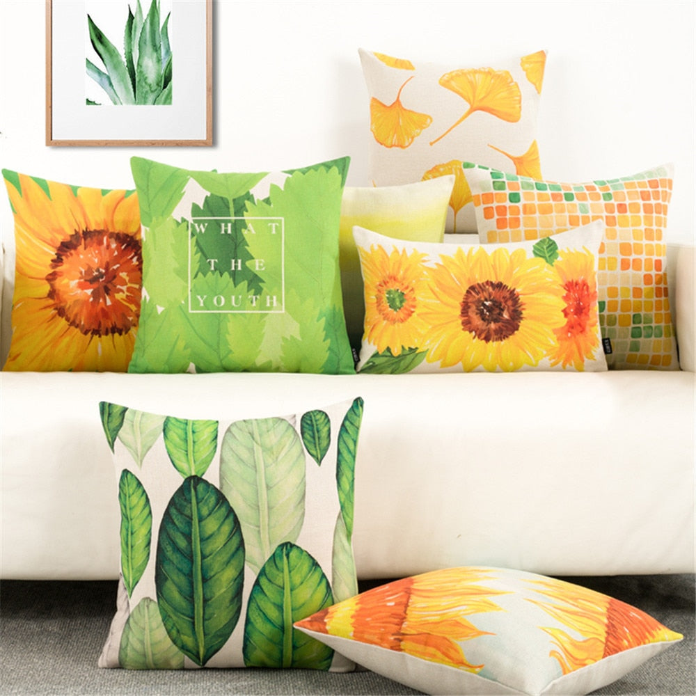 Set of 5 Nature Digital Printed Throw Pillow/Cushion Covers