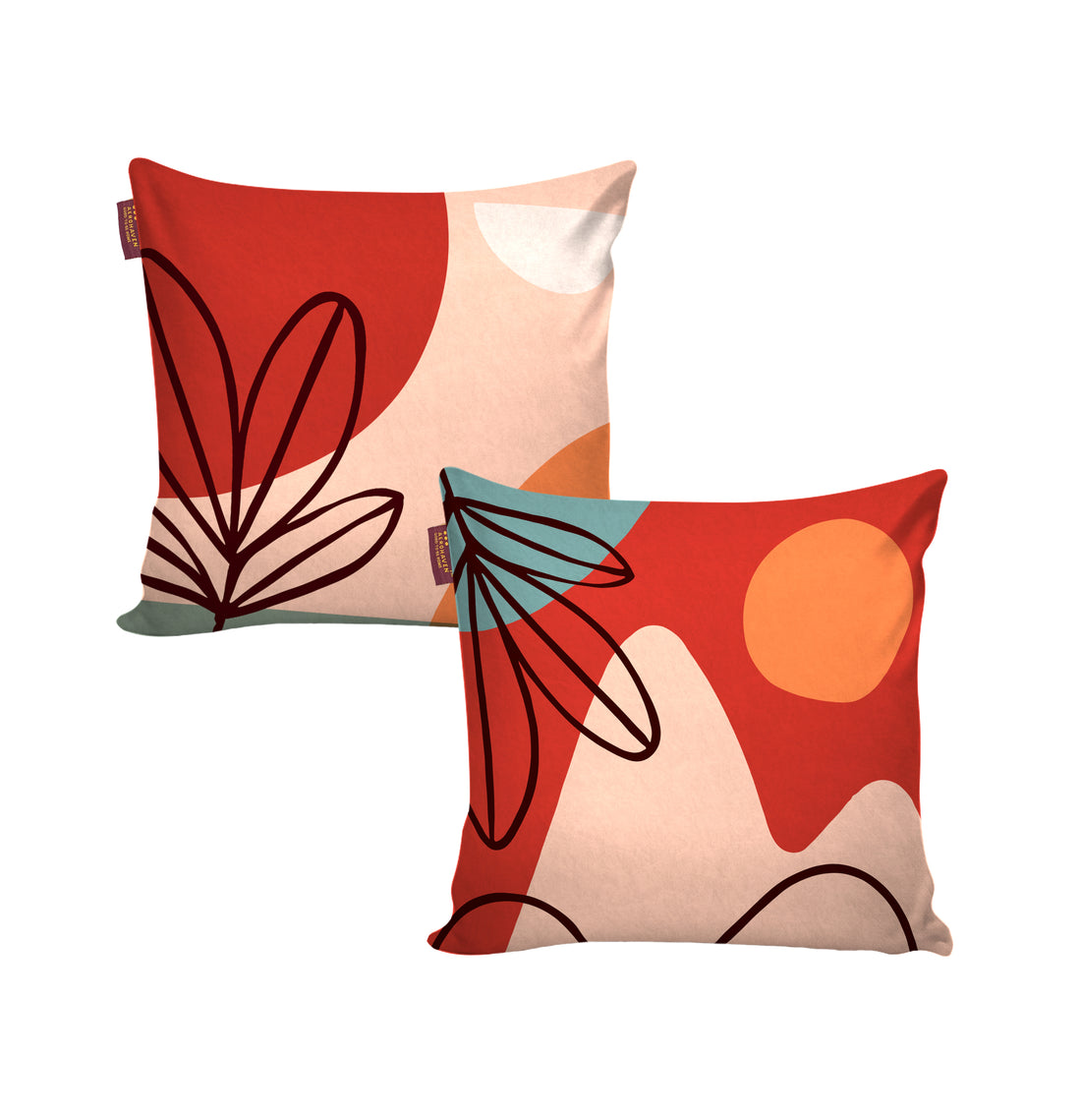 Premium Velvet Set of 2 Decorative Throw Pillow/Cushion Covers