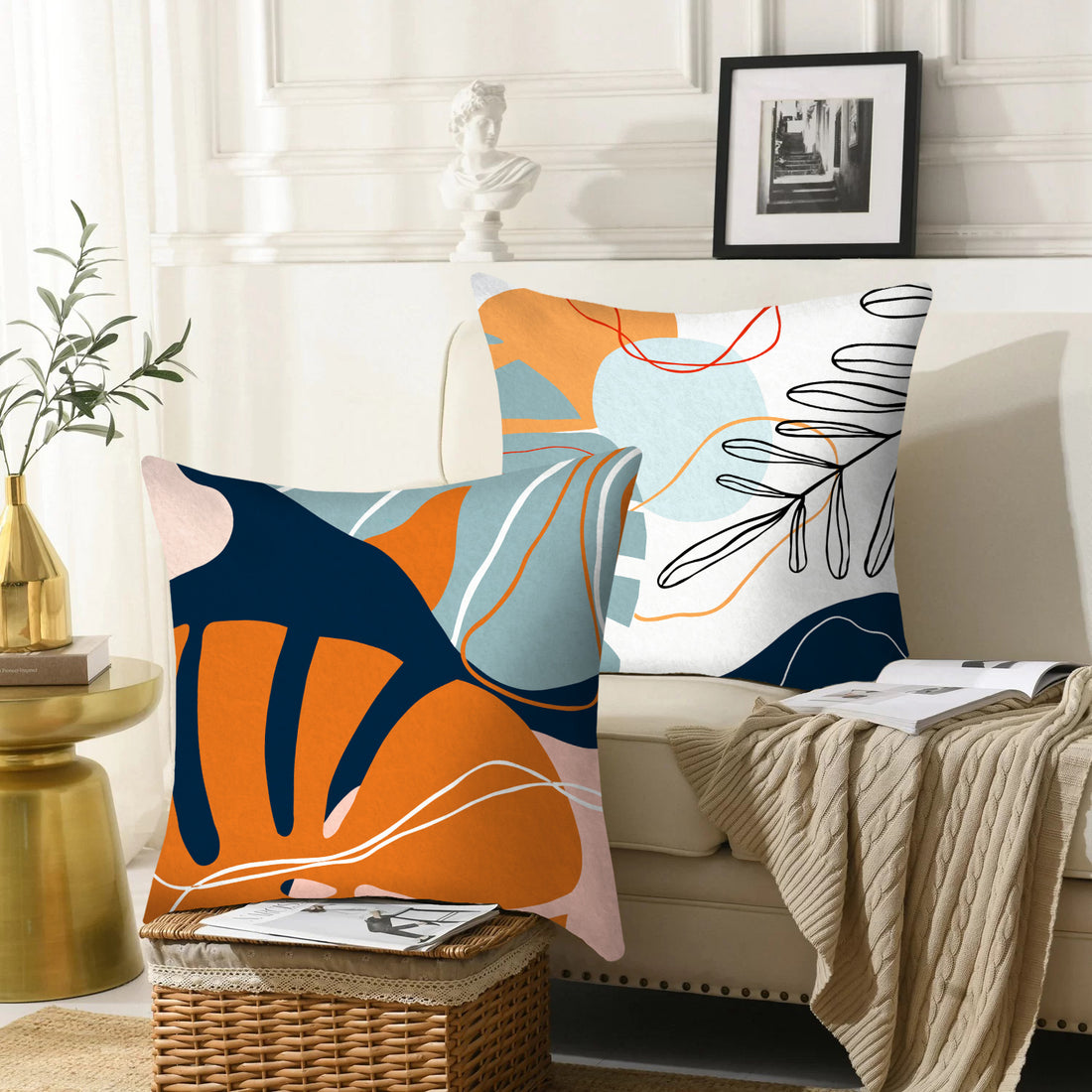 Premium Velvet Set of 2 Decorative Throw Pillow/Cushion Covers