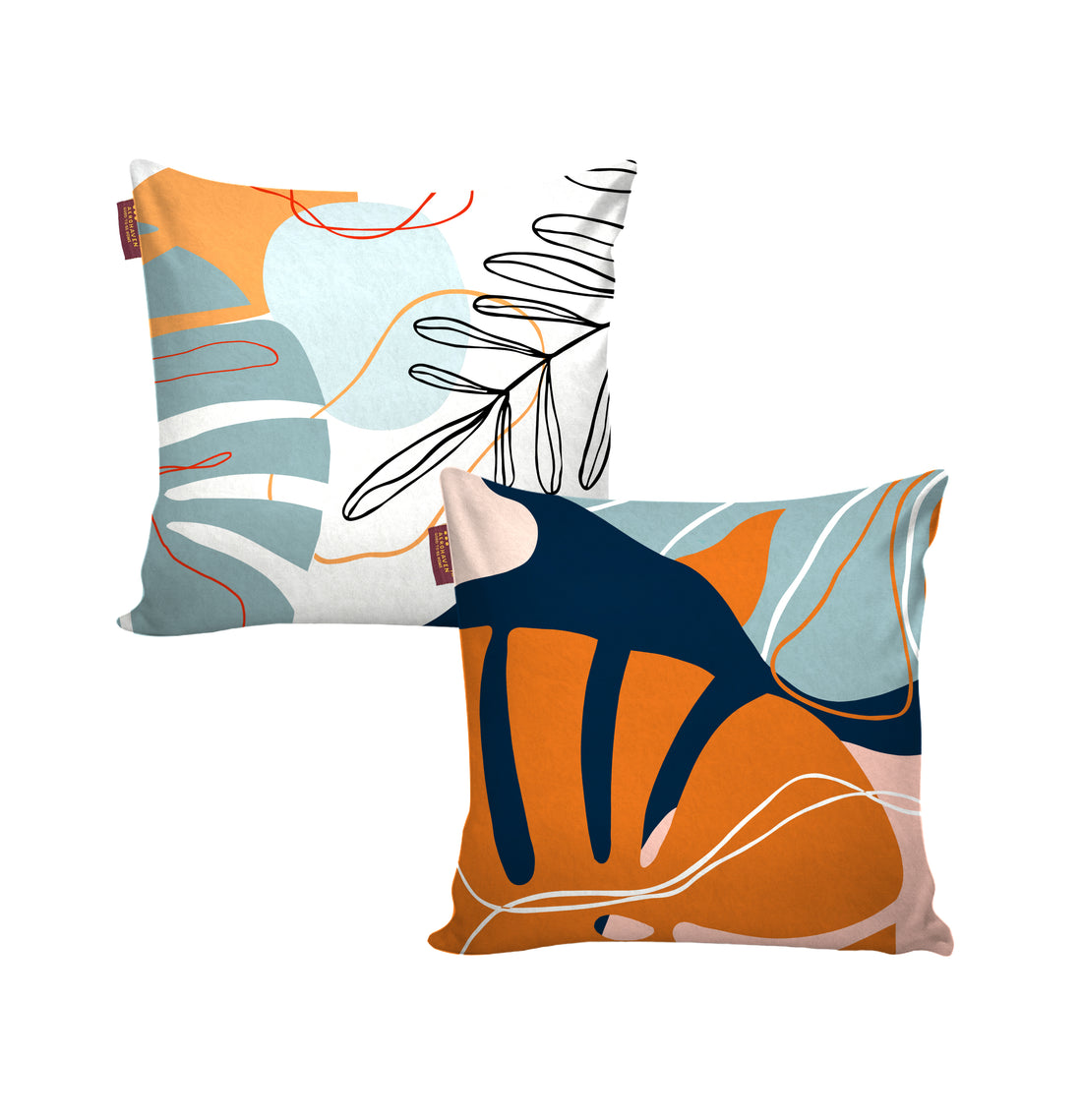 Premium Velvet Set of 2 Decorative Throw Pillow/Cushion Covers