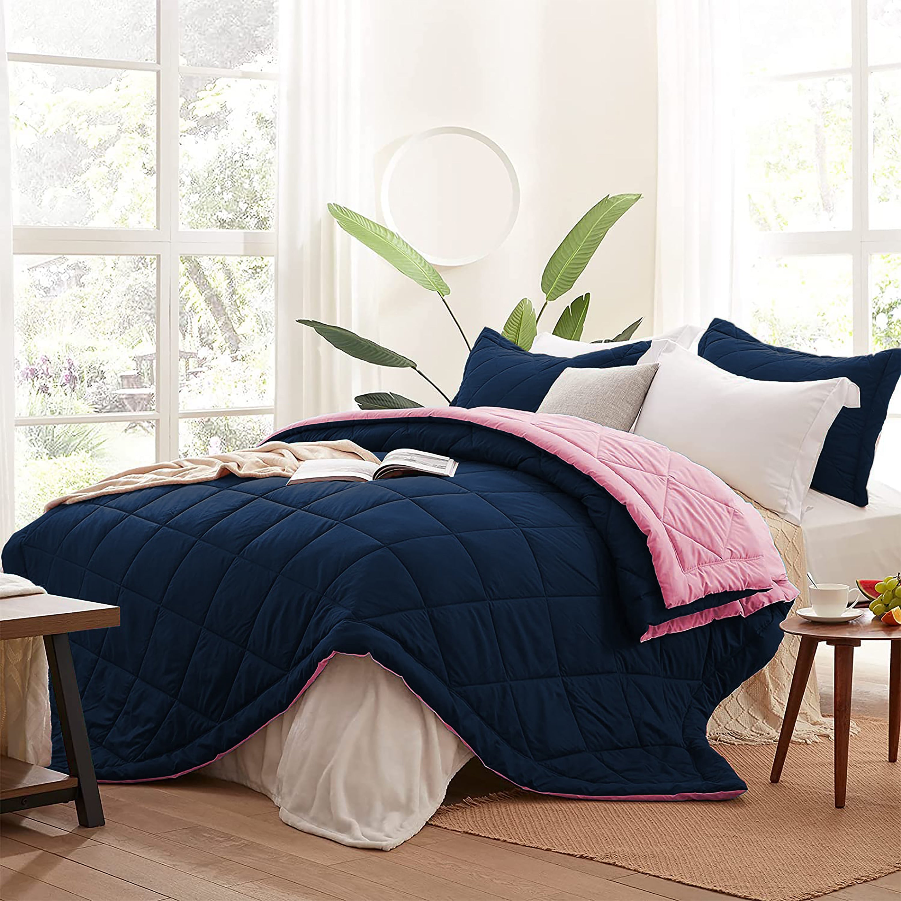 AEROHAVEN 220 GSM Microfiber All-Weather Solid Colour Bed Reversible Comforter AC Quilt Blanket