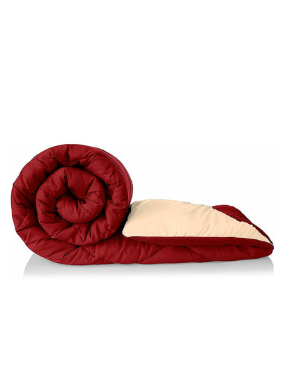 AEROHAVEN 220 GSM Microfiber All-Weather Solid Colour Bed Reversible Comforter AC Quilt Blanket