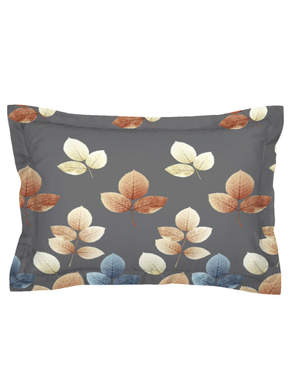 Glace Cotton Abstract Flat Double Bedsheet with 2 Pillow Covers