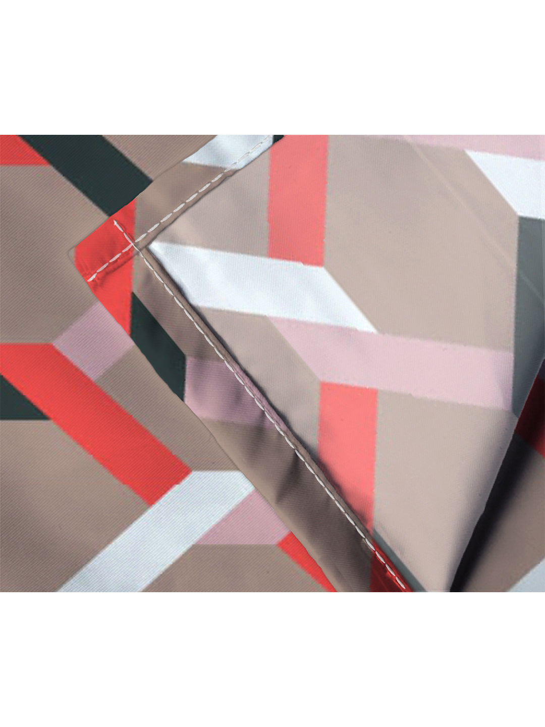Glace Cotton Abstract Flat Single Bedsheet with 1 Pillow Cover