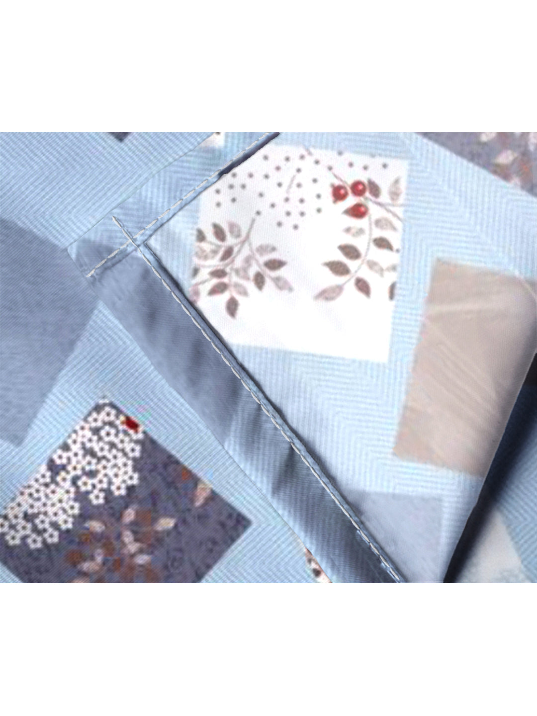 Glace Cotton Abstract Flat Double Bedsheet with 2 Pillow Covers