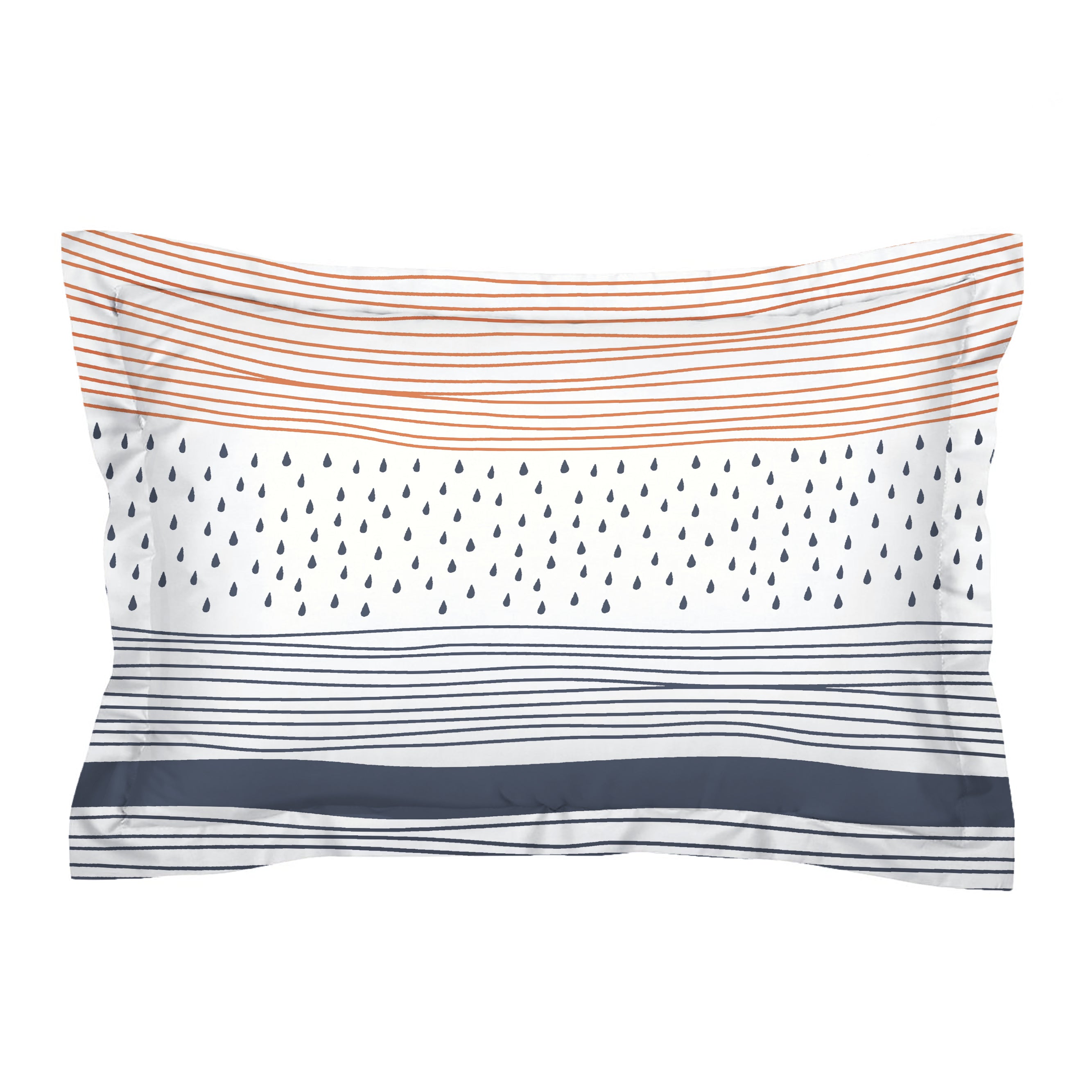 Premium Blue &amp; Yellow Stripes Glace Cotton 300 TC King Bedsheet with 2 Pillow Covers