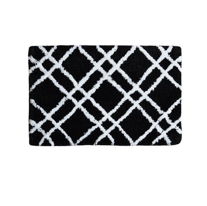 Glorious Super Soft Microfiber Anti Slip Bathmat, Black