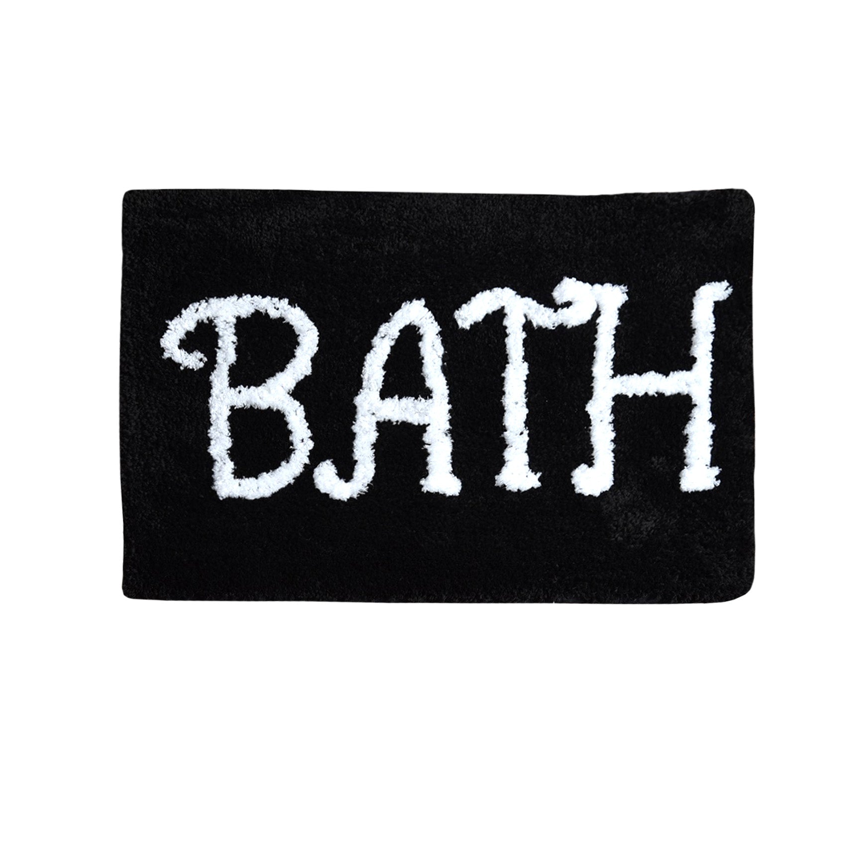 Premium Microfiber Modern Anti Slip Bathmat, Black