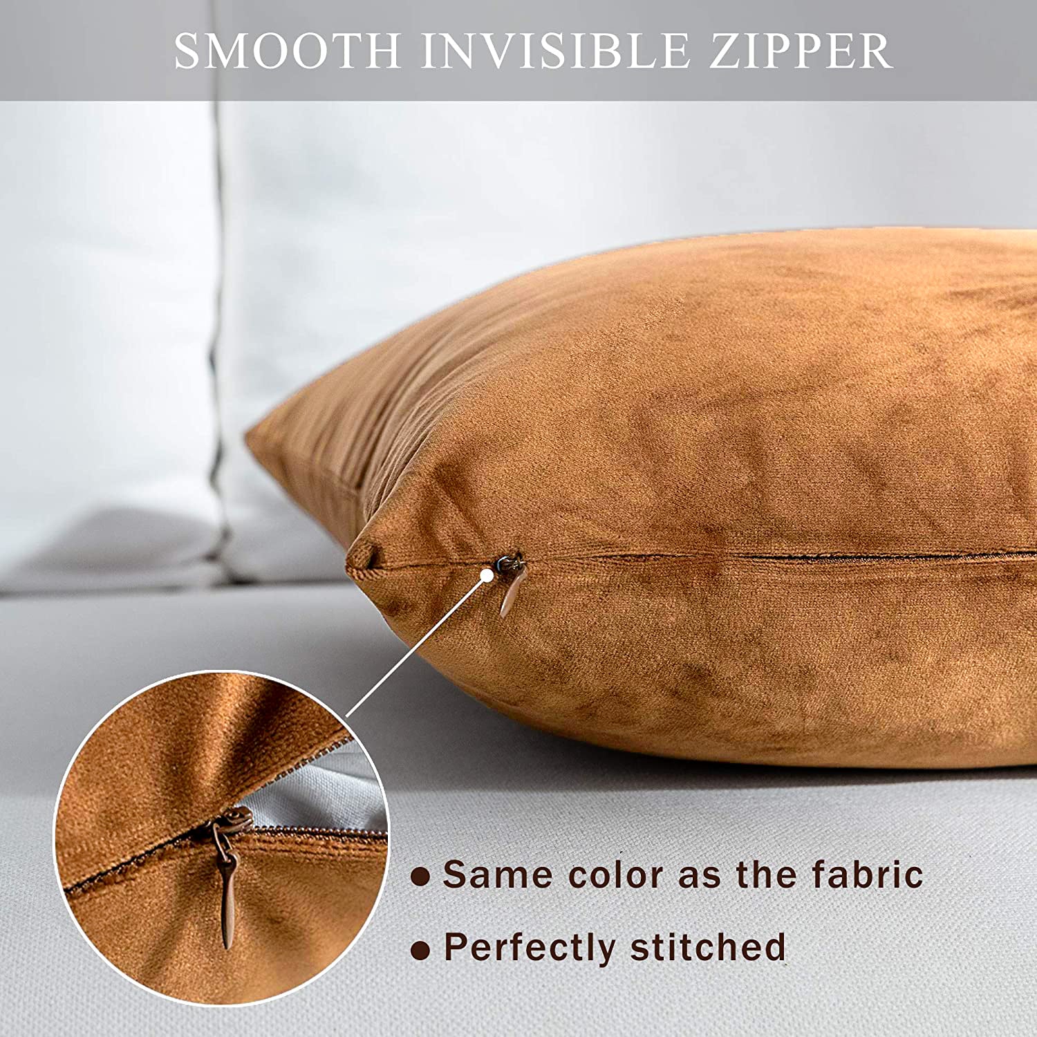 Premium Velvet Reversible Decorative Throw Pillow/Cushion Covers