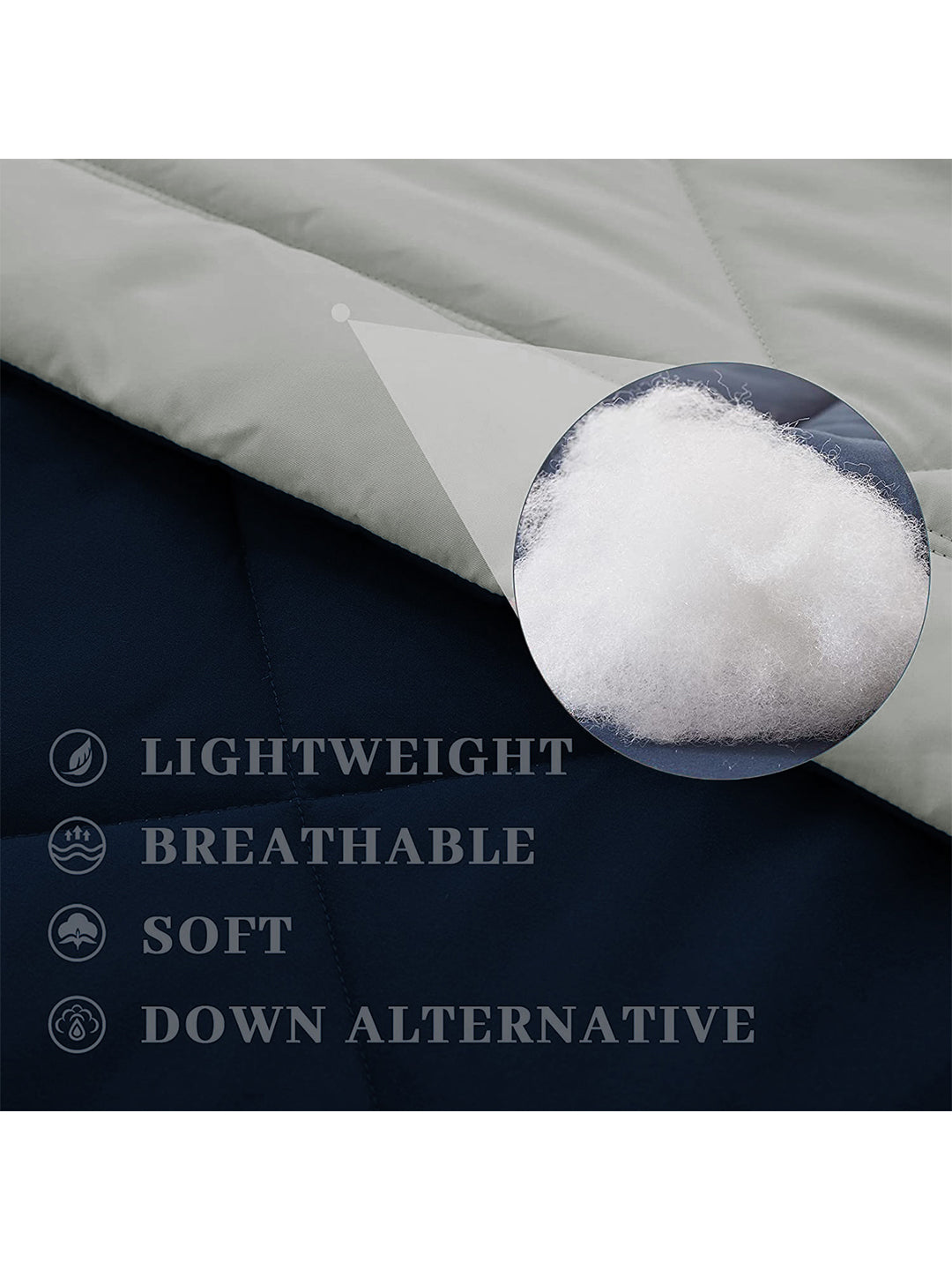 AEROHAVEN 220 GSM Microfiber All-Weather Solid Colour Bed Reversible Comforter AC Quilt Blanket