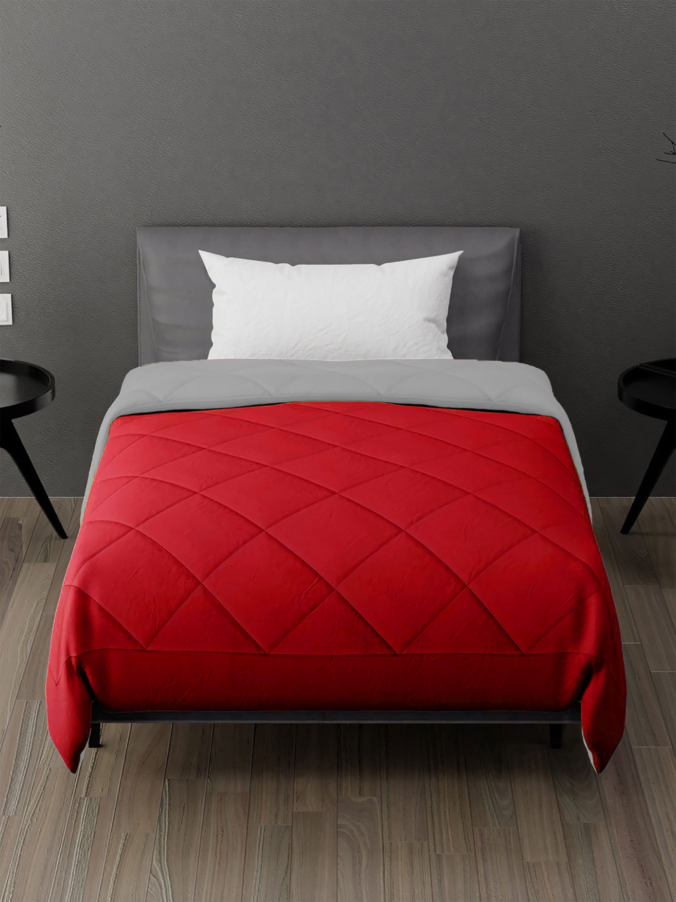 AEROHAVEN 220 GSM Microfiber All-Weather Solid Colour Bed Reversible Comforter AC Quilt Blanket