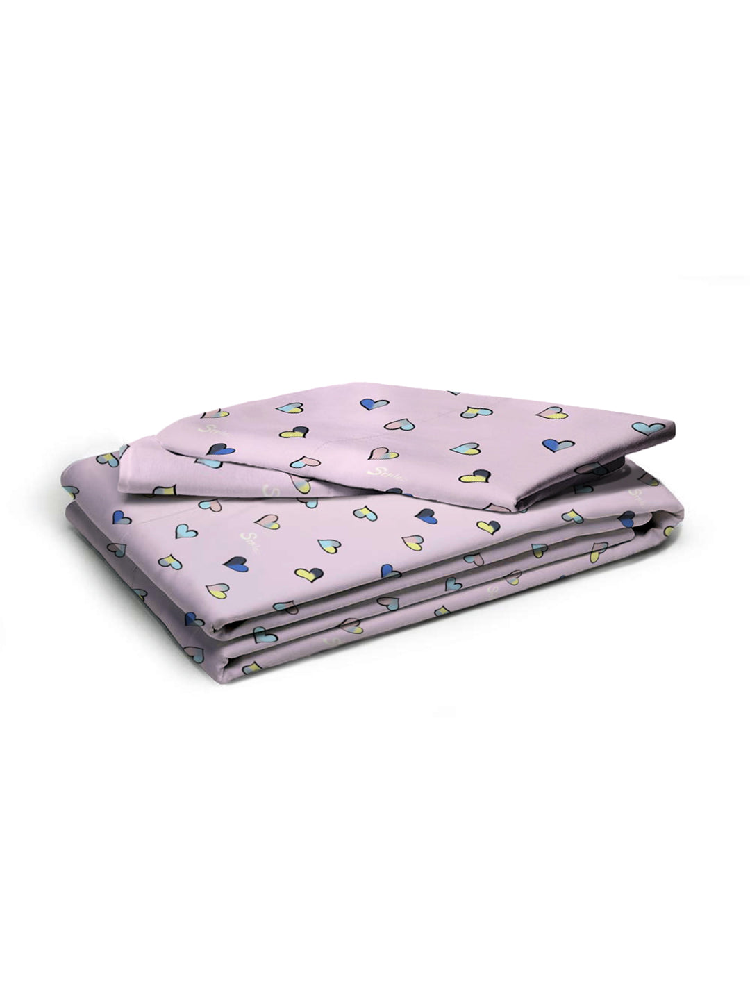 Glace Cotton Abstract Flat Double Bedsheet with 2 Pillow Covers