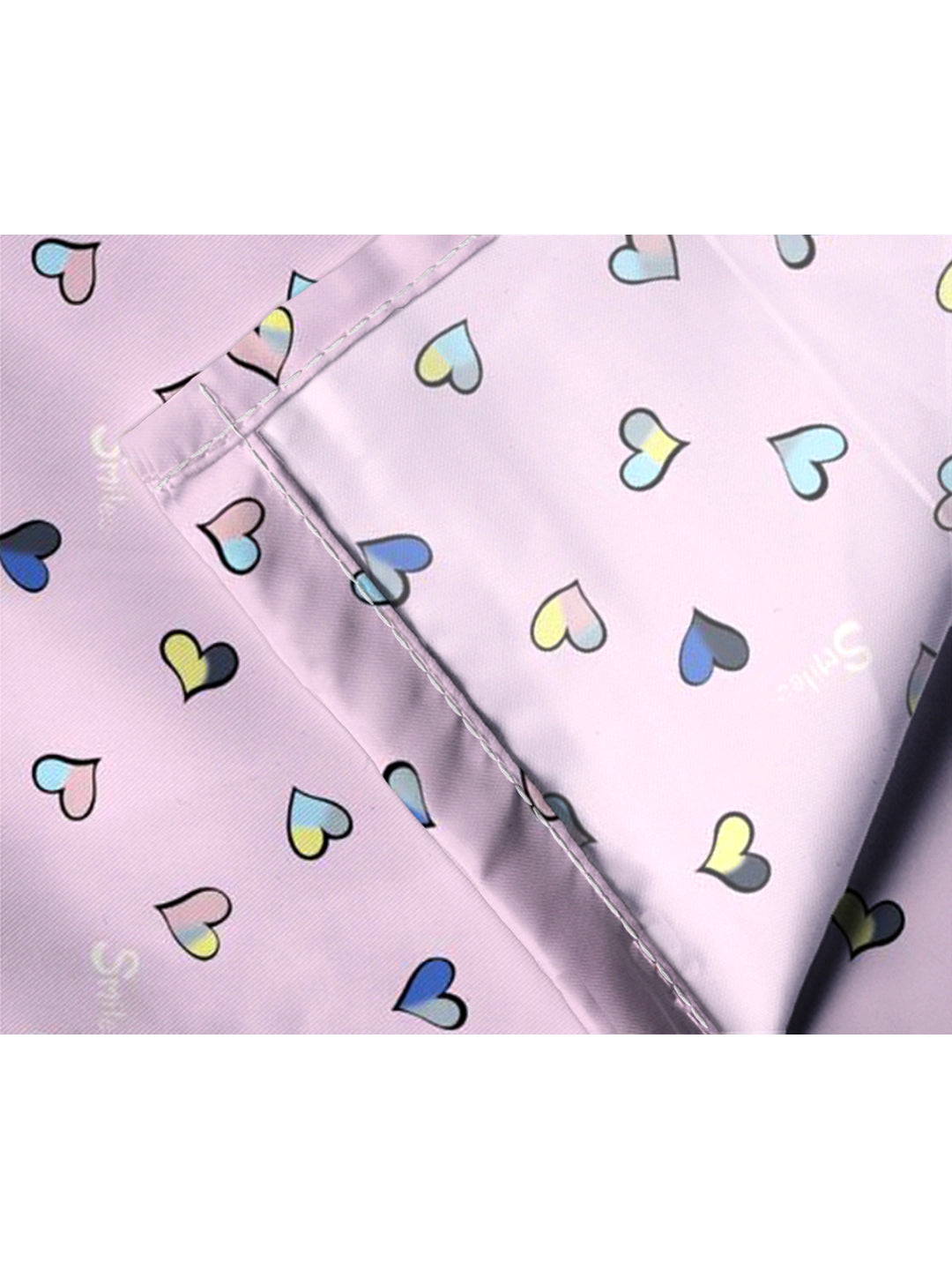 Glace Cotton Abstract Flat Double Bedsheet with 2 Pillow Covers