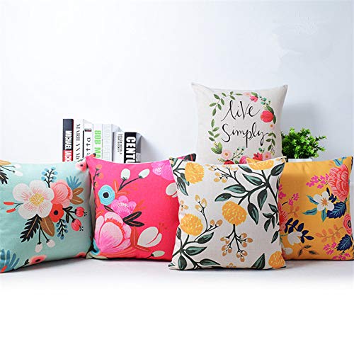 Set of 5 Decorative Throw Pillow/Cushion Covers – Multi