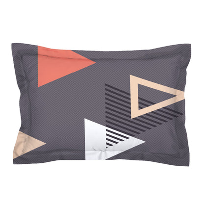 Glace Cotton Abstract Flat Single Bedsheet with 1 Pillow Cover