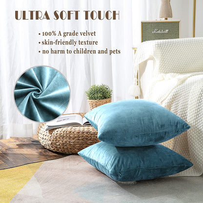 Premium Velvet Reversible Decorative Throw Pillow/Cushion Covers