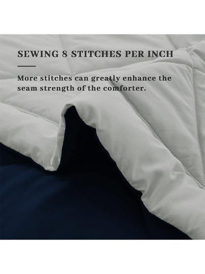 AEROHAVEN 220 GSM Microfiber All-Weather Solid Colour Bed Reversible Comforter AC Quilt Blanket