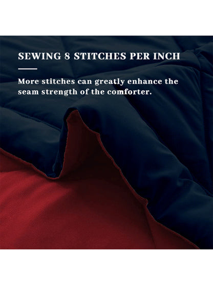 AEROHAVEN 220 GSM Microfiber All-Weather Solid Colour Bed Reversible Comforter AC Quilt Blanket