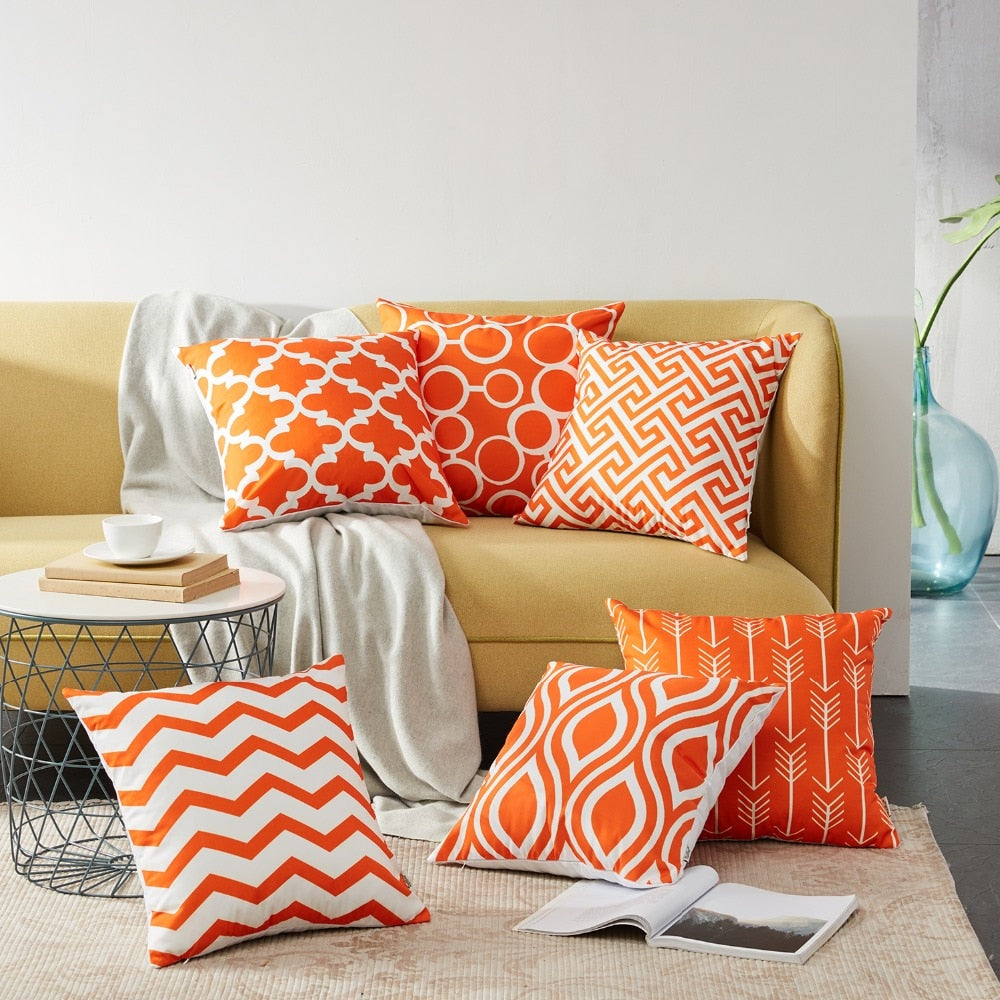 Set of 6 Designer Decorative Throw Pillow/Cushion Covers