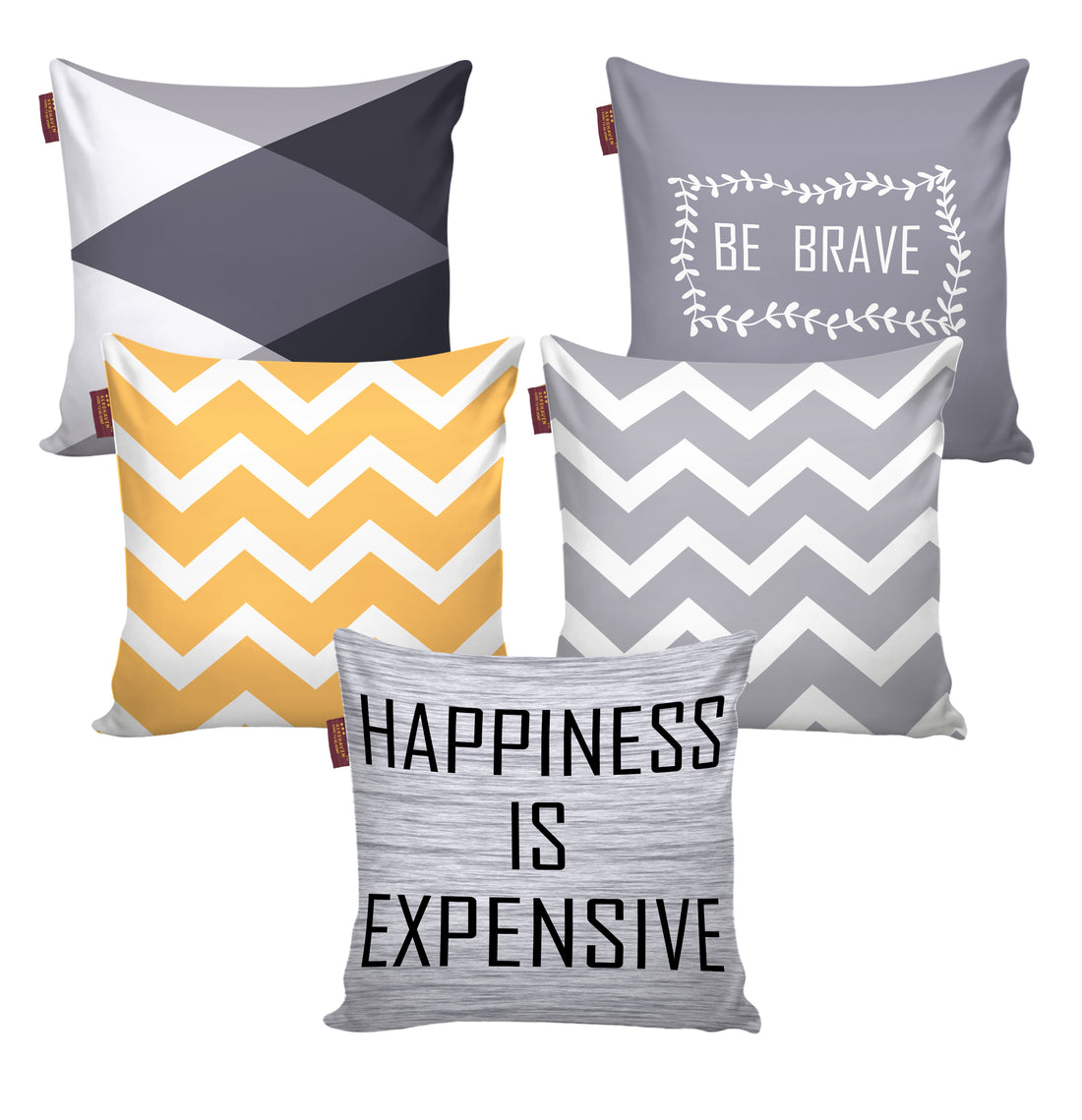 Set of 5 Designer Decorative Throw Pillow/Cushion Covers