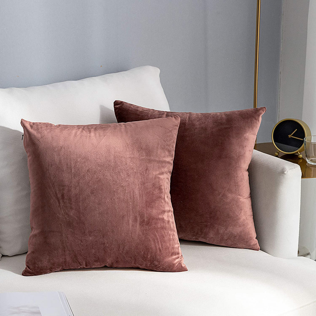 Premium Velvet Reversible Decorative Throw Pillow/Cushion Covers