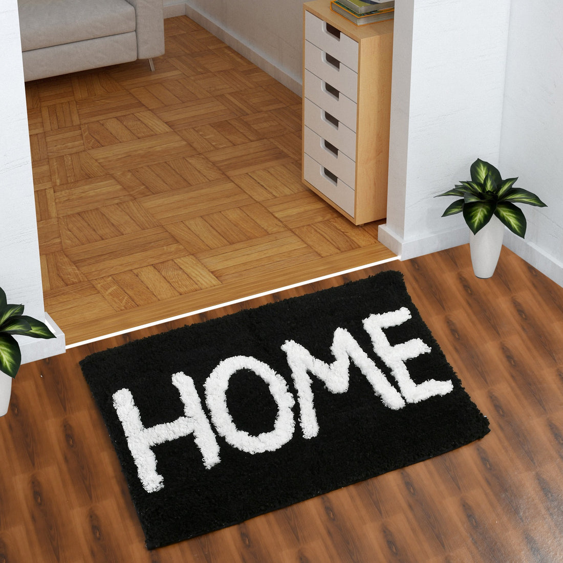 Glorious Super Soft Microfiber Anti Slip Bathmat, Black