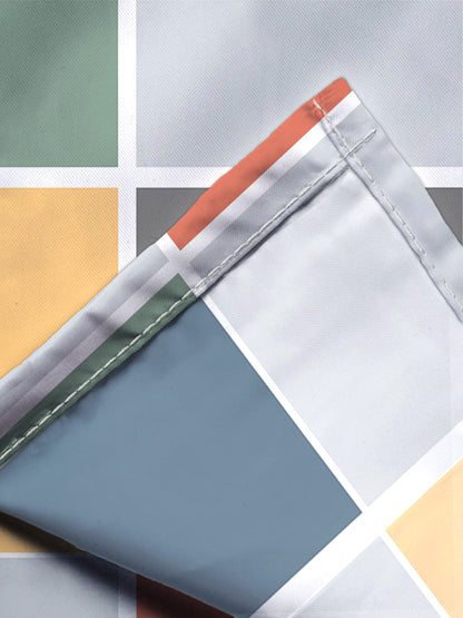 Glace Cotton Abstract Flat Double Bedsheet with 2 Pillow Covers