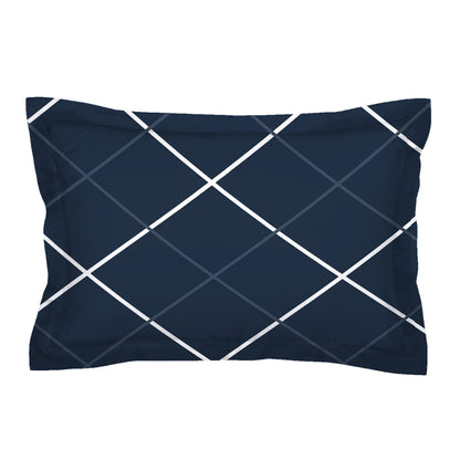 Glace Cotton Abstract Flat Single Bedsheet with 1 Pillow Cover