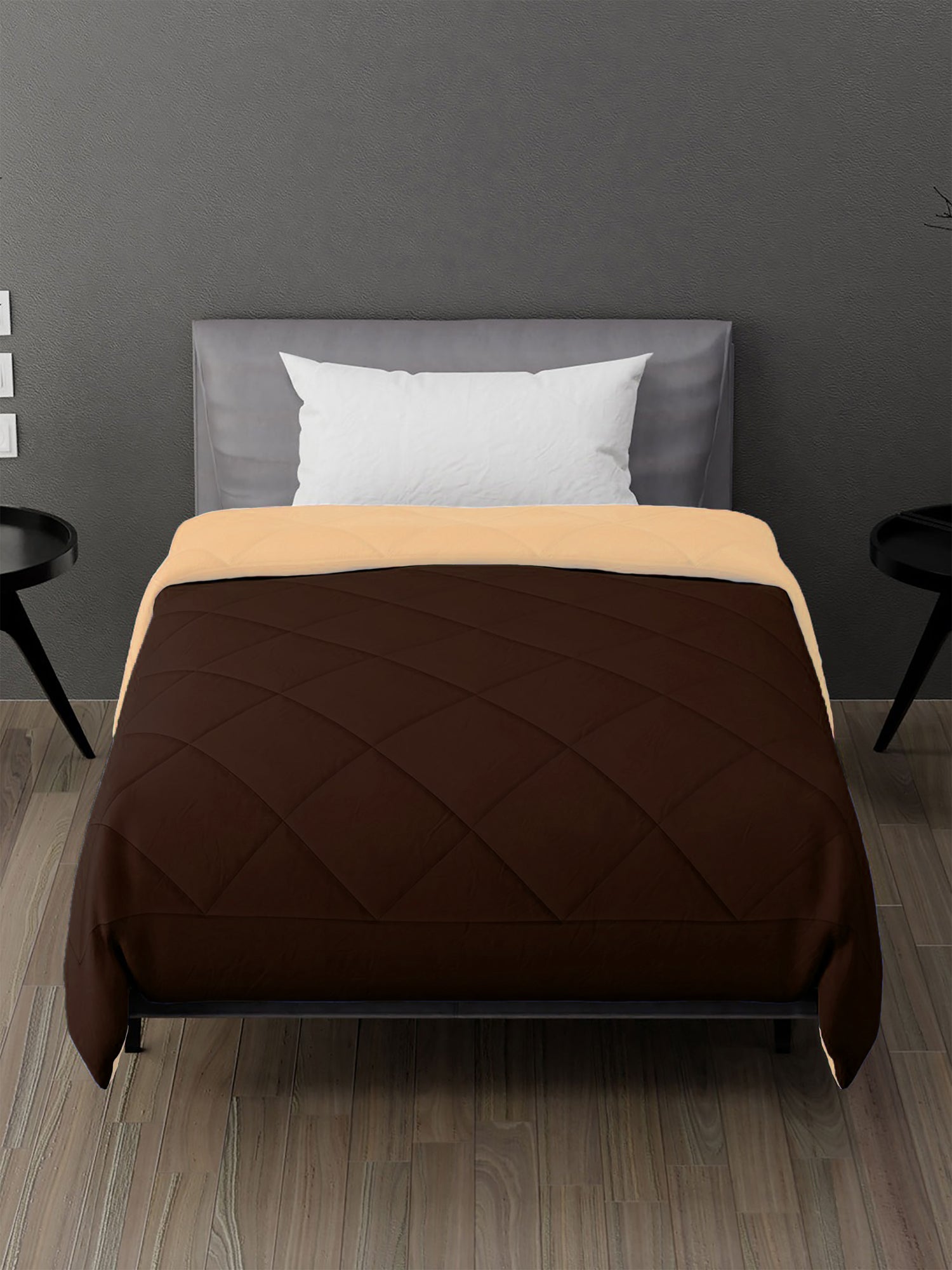 AEROHAVEN 220 GSM Microfiber All-Weather Solid Colour Bed Reversible Comforter AC Quilt Blanket
