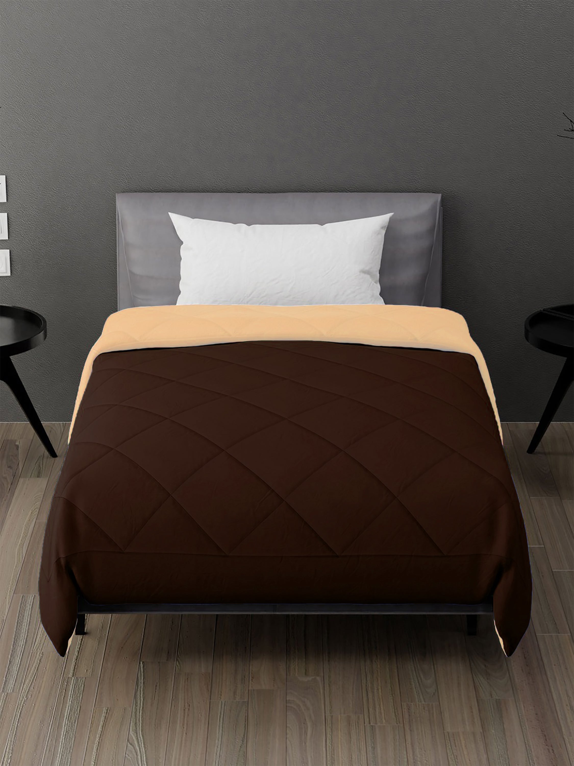 AEROHAVEN 220 GSM Microfiber All-Weather Solid Colour Bed Reversible Comforter AC Quilt Blanket