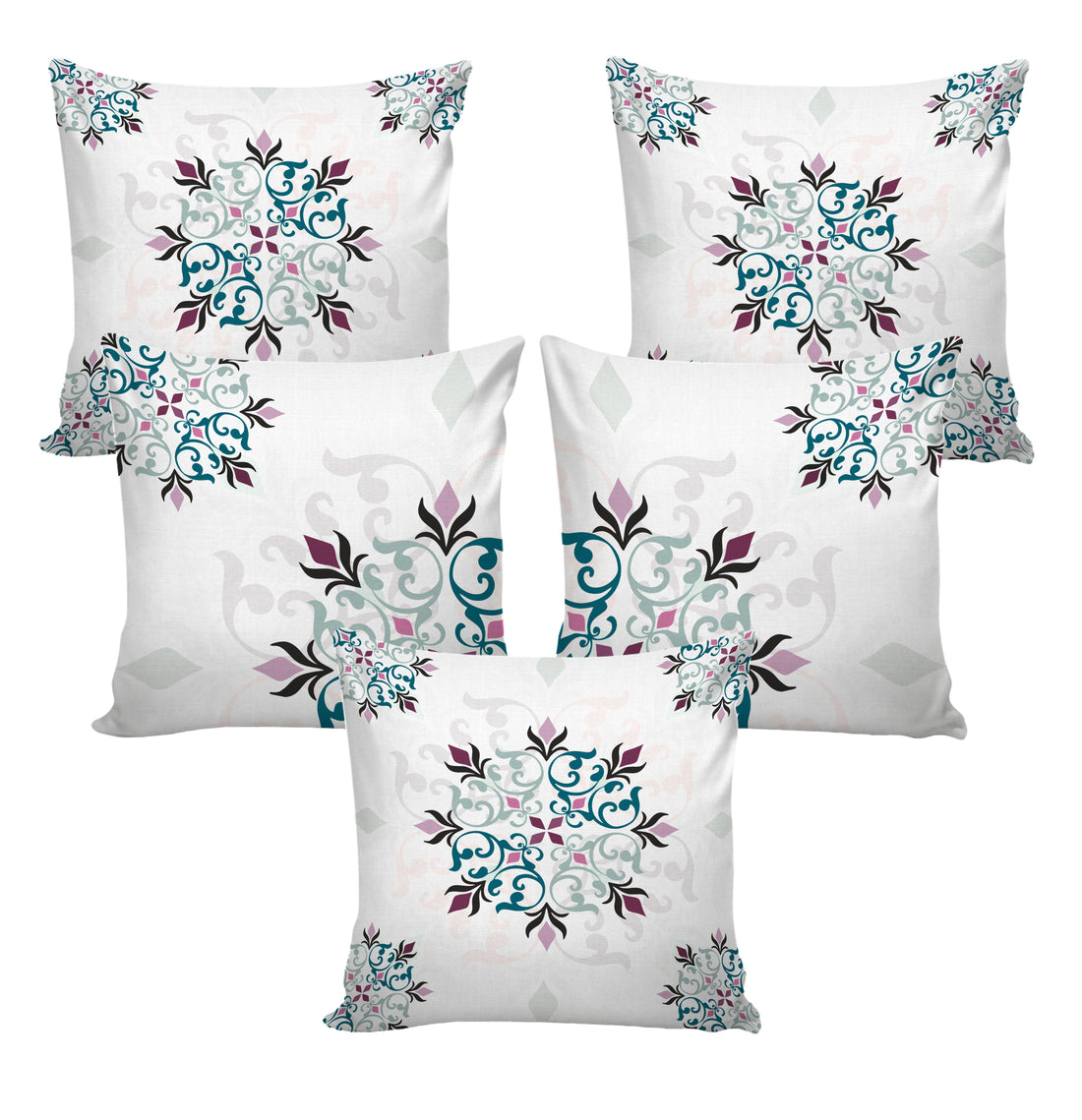 Set of 5 Designer Decorative Throw Pillow/Cushion Covers