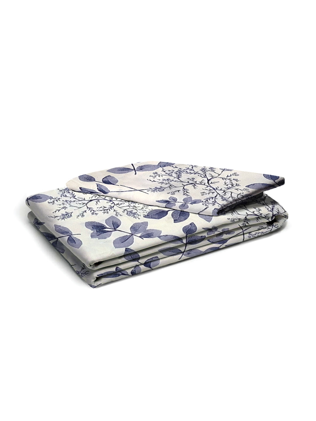 Glace Cotton Abstract Flat Double Bedsheet with 2 Pillow Covers