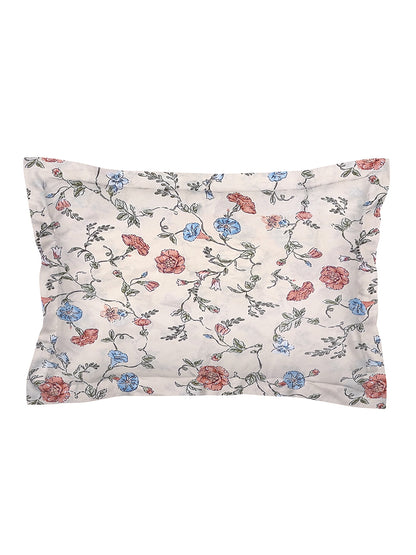 Glace Cotton Abstract Flat Single Bedsheet with 1 Pillow Cover