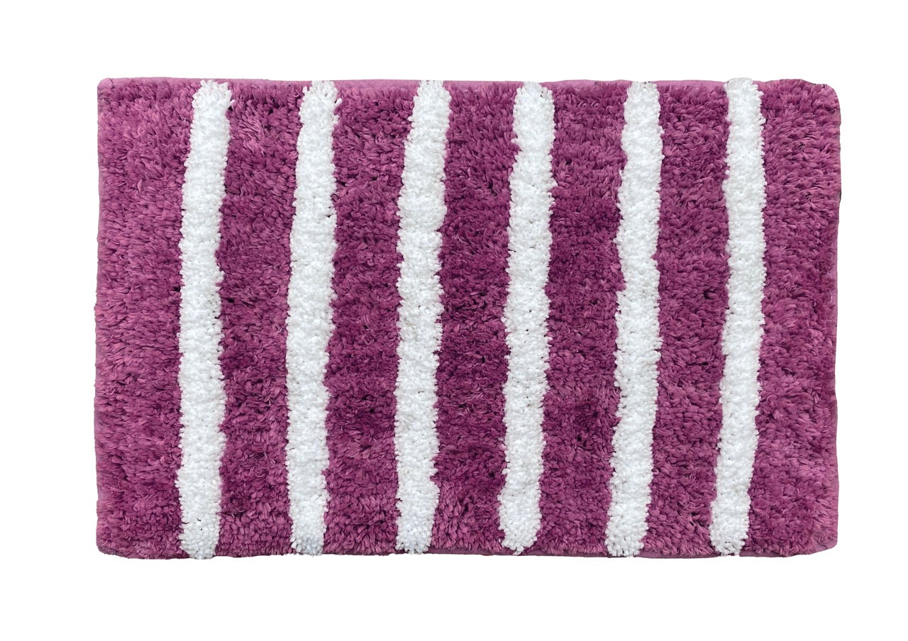 Glorious Super Soft Microfiber Anti Slip Bathmat, Wine