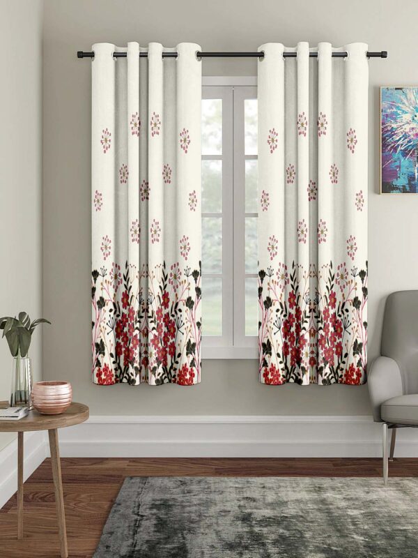 Polyester Digital Printed Grommet Room Curtains