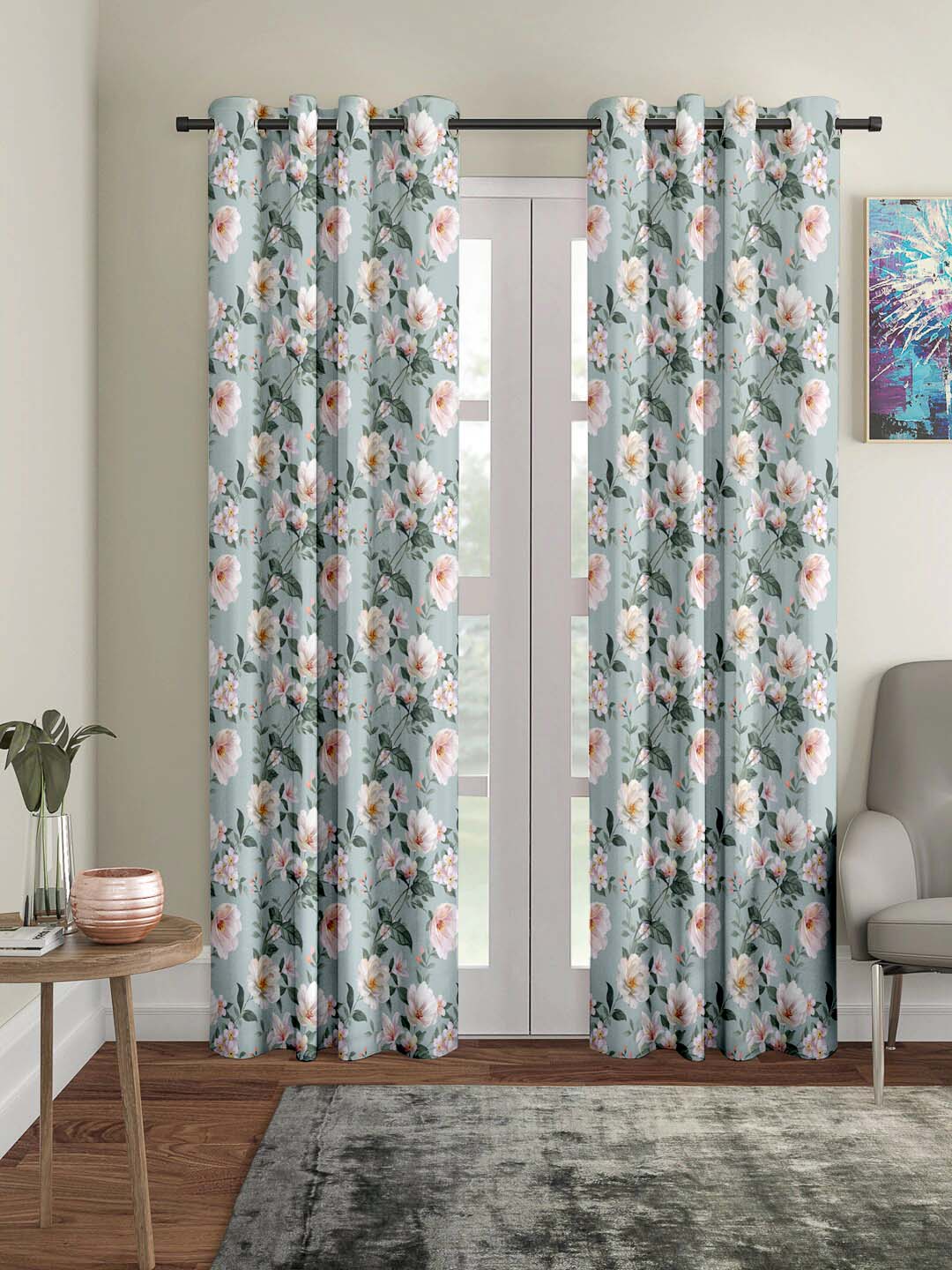 Polyester Digital Printed Grommet Room Darkening Curtains