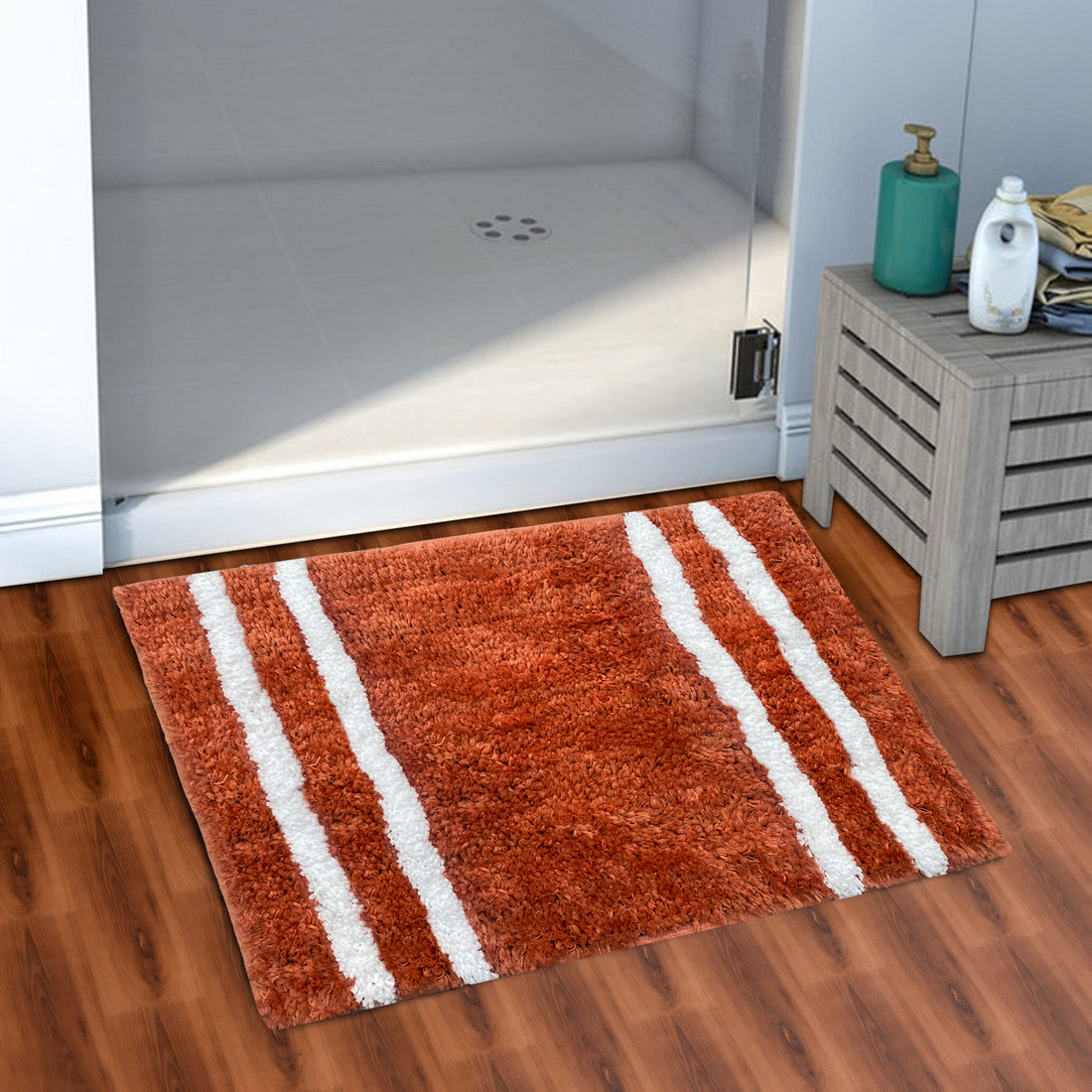 Glorious Super Soft Microfiber Anti Slip Bathmat, Peach
