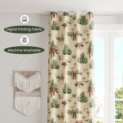 AEROHAVEN Velvet Christmas Curtains for Festive Home Décor and Gifting