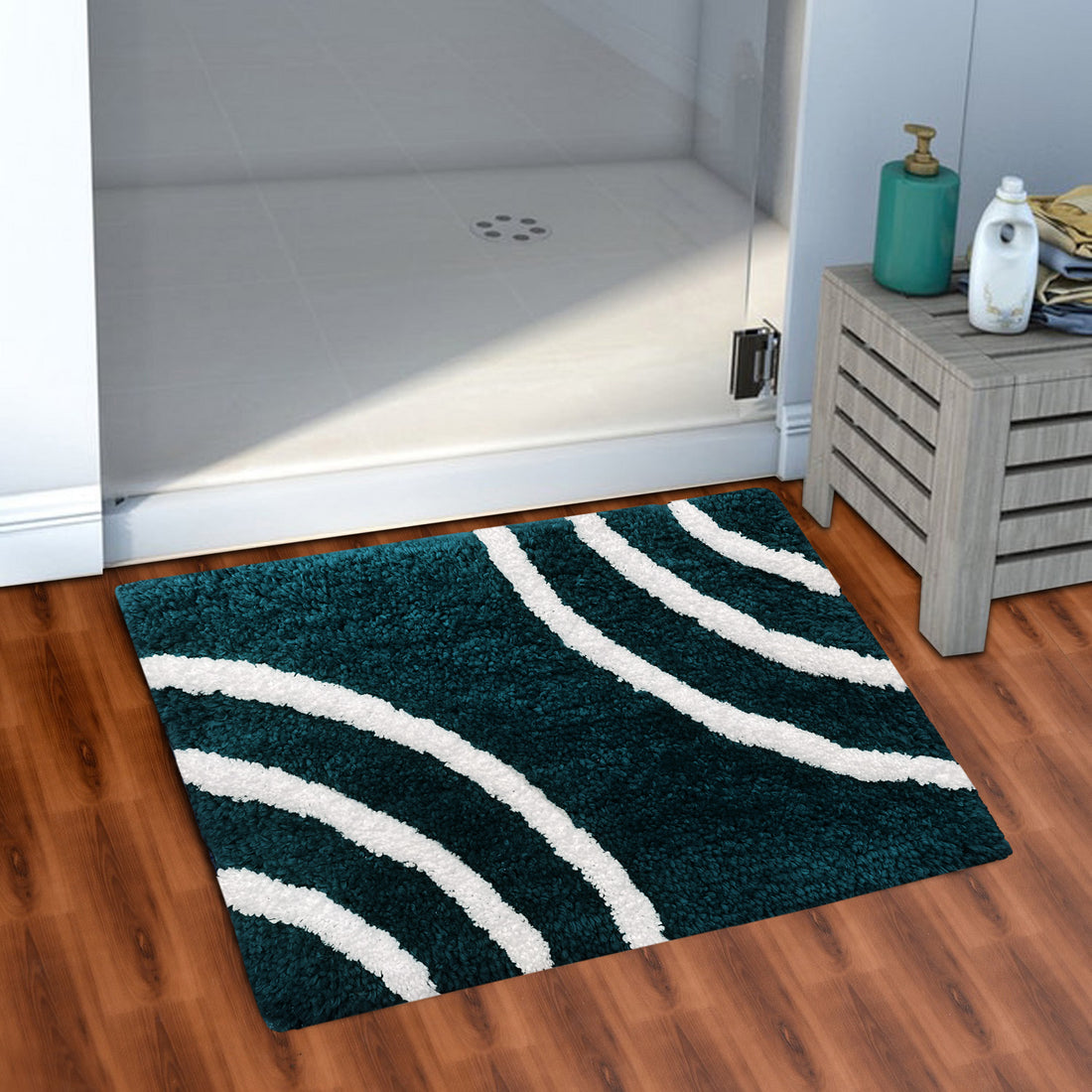 Glorious Super Soft Microfiber Anti Slip Bathmat, Teal