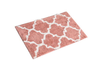 Glorious Moroccan Super Soft Anti Slip Bathmat, Peach