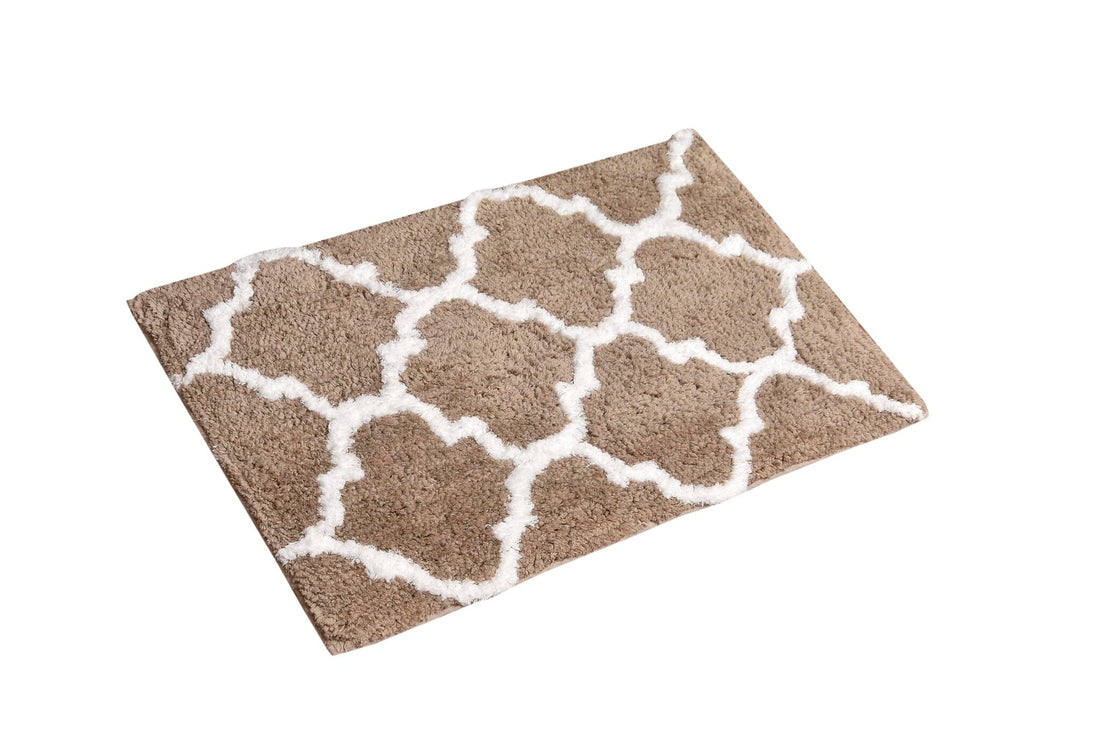 Glorious Moroccan Super Soft Anti Slip Bathmat, Coffee