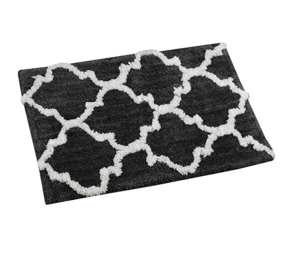 Glorious Moroccan Super Soft Anti Slip Bathmat, Grey